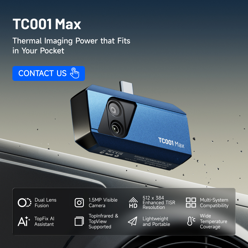 Topdon Tc001 Thermal Camera - TOPDON TC001 Max Dual-Lens Mini Mobile