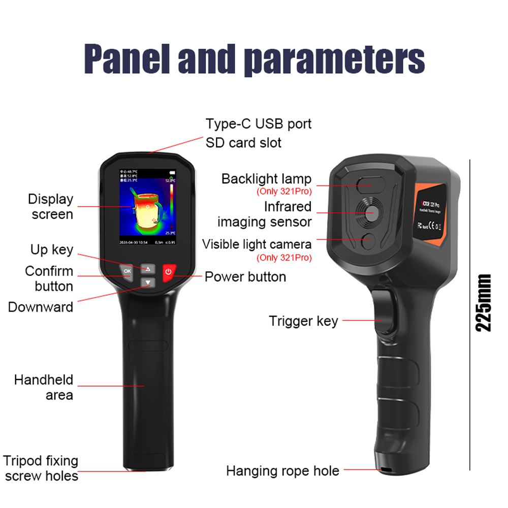 Nf 521 Thermal Imaging Camera - Victor 321 Handheid Infrared Thermal Imager