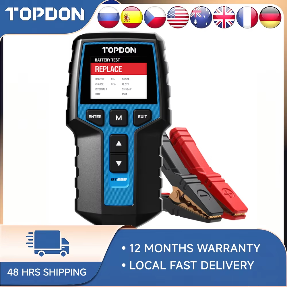 TOPDON BT200 Car Battery Teste - Topdon Tc001 Thermal Camera review and price