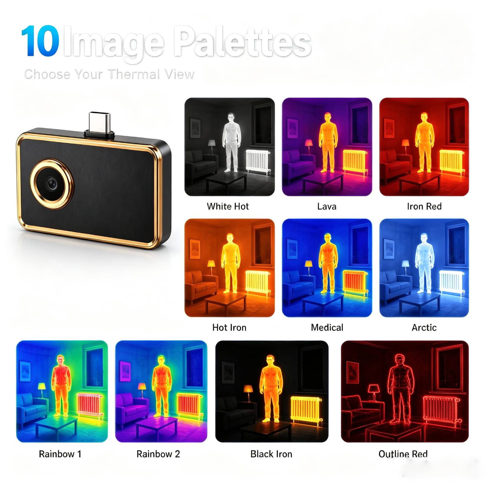 256x192 IR Resolution Thermal  - Thermal Imaging Camera 256X192 review and price