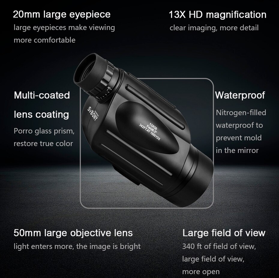 Svbony Telescope SV49 Monocula - Hunting Thermal Imaging Scope review and price