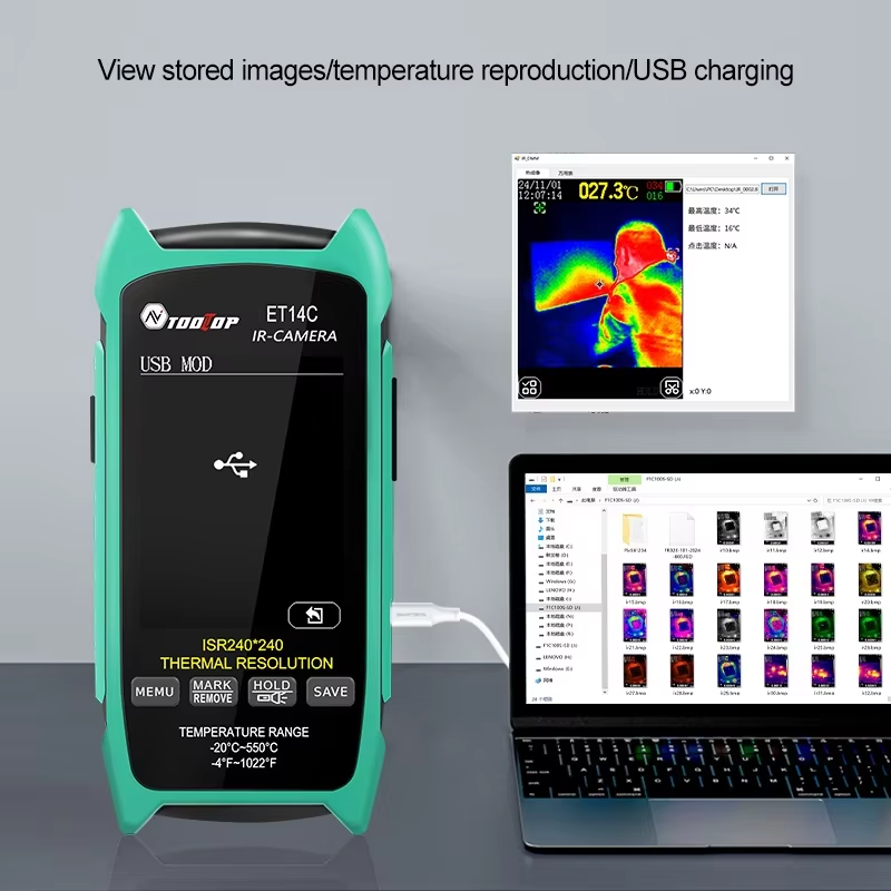 TOOLTOP ET14C 2.8inch Thermal  - Nf 521 Thermal Imaging Camera review and price